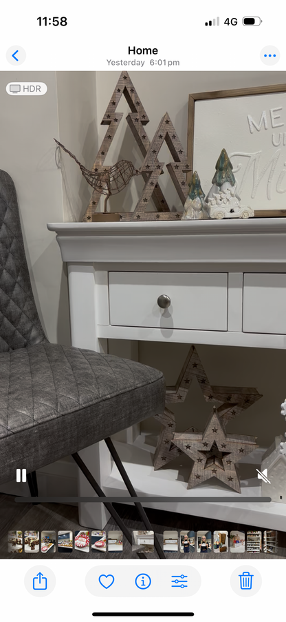 Beige Wooden LED Light up Christmas Trees - individual