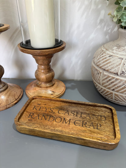 Wooden tray for random things