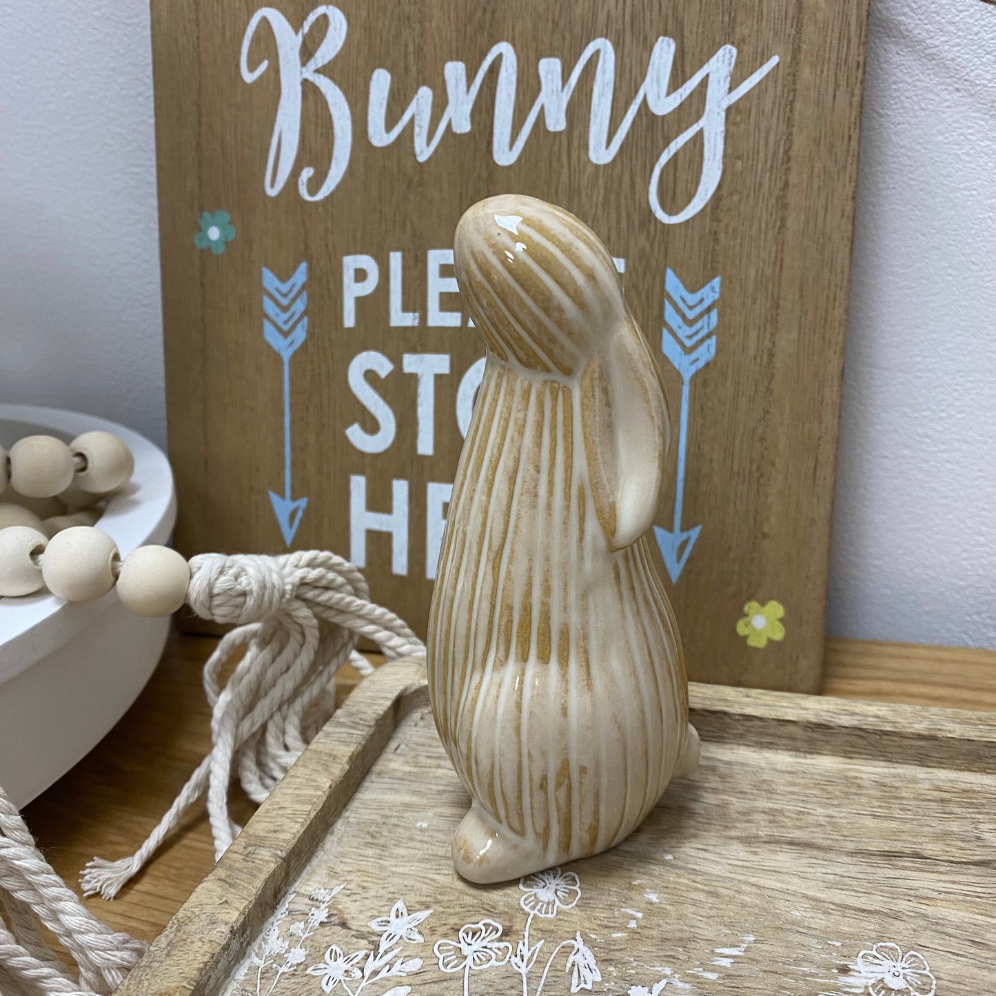 Ribbed Standing Bunny - 2 sizes
