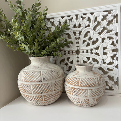 Jade textured vase - 2 sizes