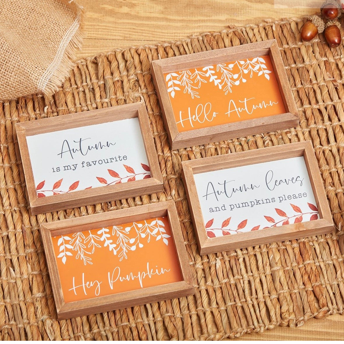 Pumpkin Patch framed signs - 4 styles