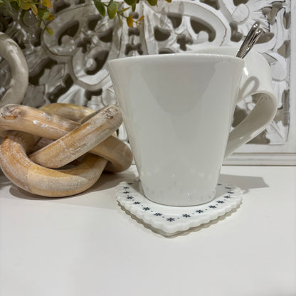 Scallop Heart Coaster – Welcome to our home