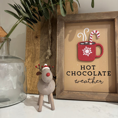 Rustic Reindeer with hat