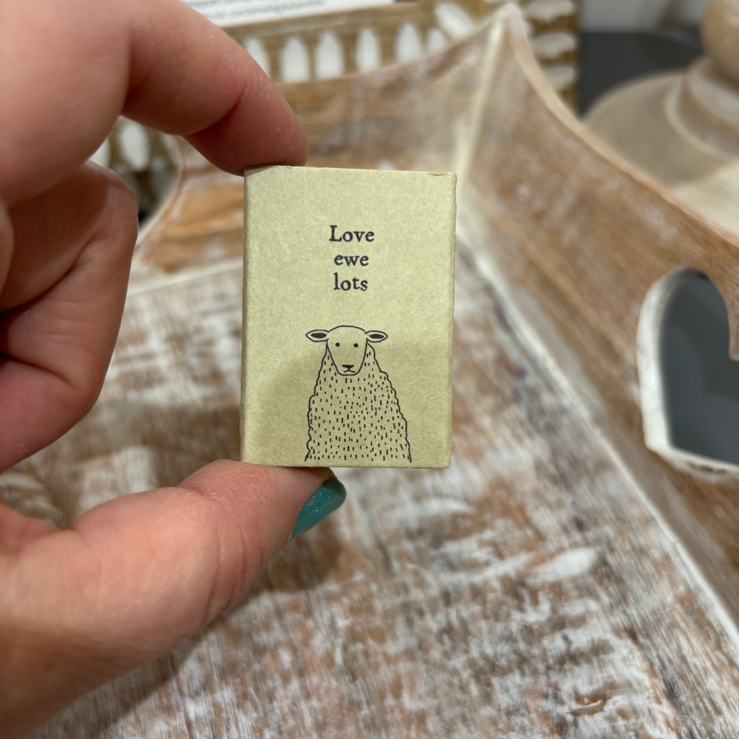 Love ewe lots sheep - Matchbox gift