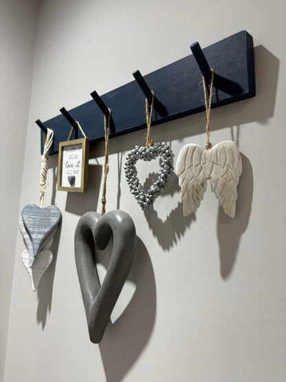 Navy Long Wood Peg Board