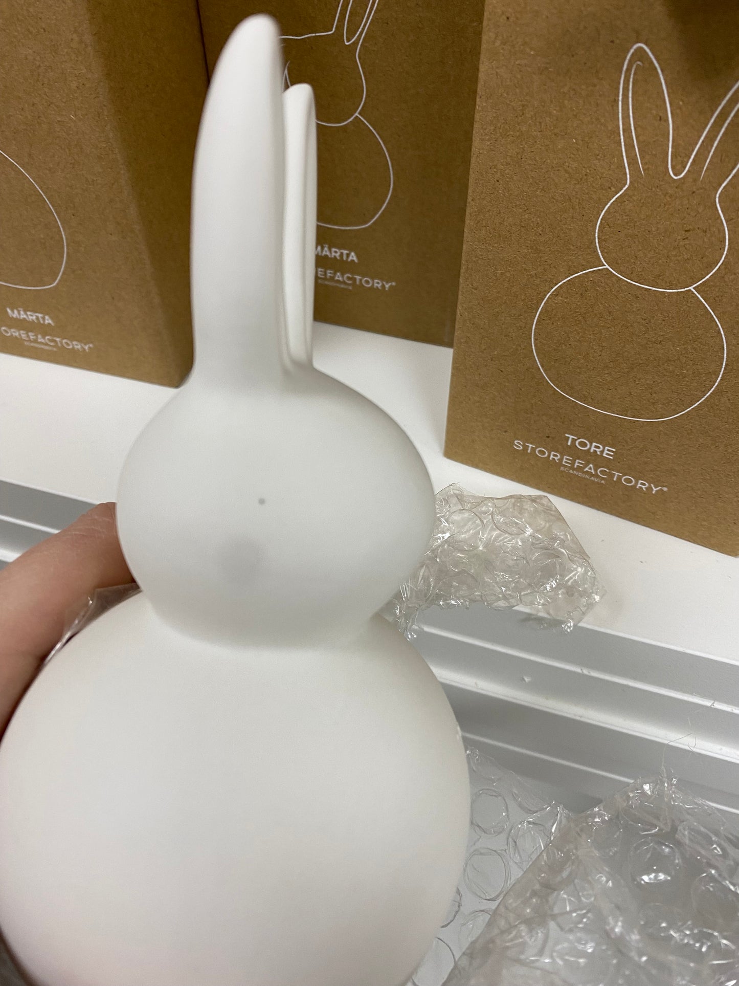 Toree - Matt white bunny - 2 sizes - imperfect