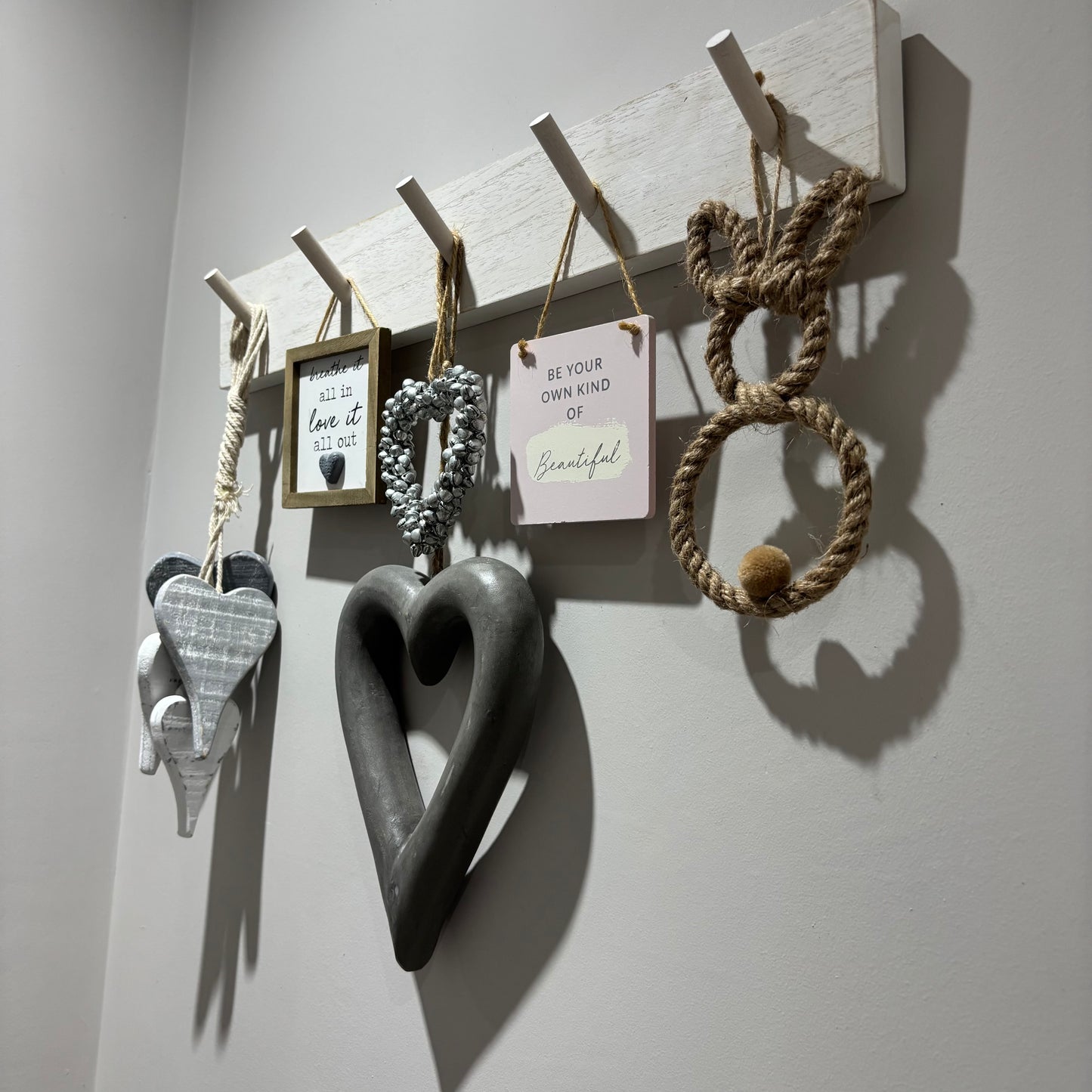 Boho Rope-Style Bunny Ornament – Hanging Decoration