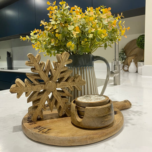 Rustic Wooden Snowflake - 2 sizes