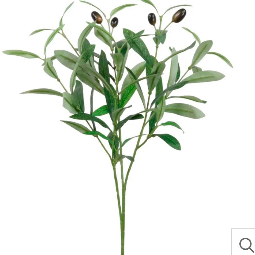 Faux Olive Spray – 45cm