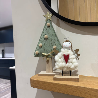 Decorative Freestanding Wooden Angel