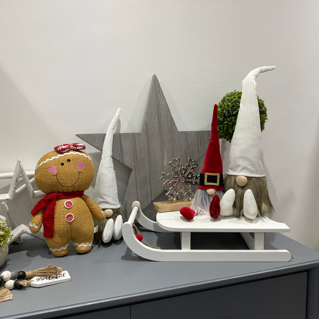 White Wooden Sleigh