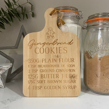 Load image into Gallery viewer, Gingerbread Cookies Bamboo Serving Board