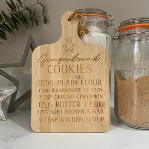 Gingerbread Cookies Bamboo Serving Board