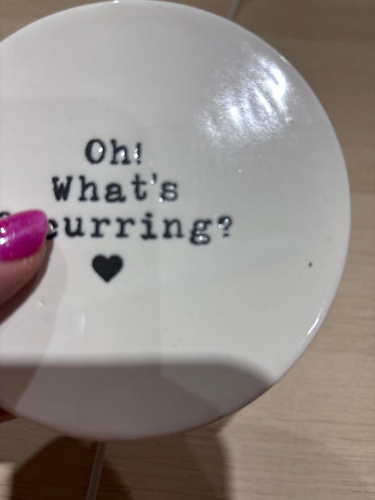 Oh! What’s occurring coaster - imperfect