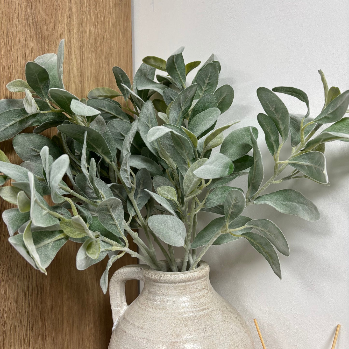 Faux Lamb’s Ear Spray – 70cm