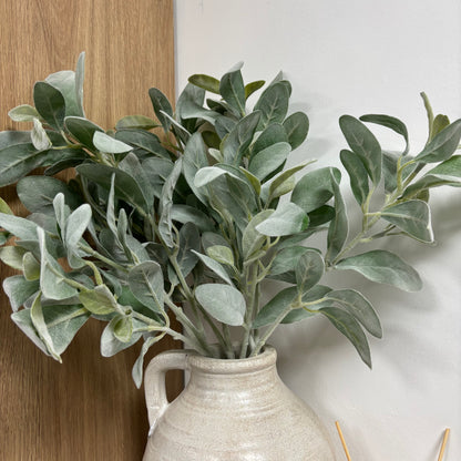 Faux Lamb’s Ear Spray – 70cm