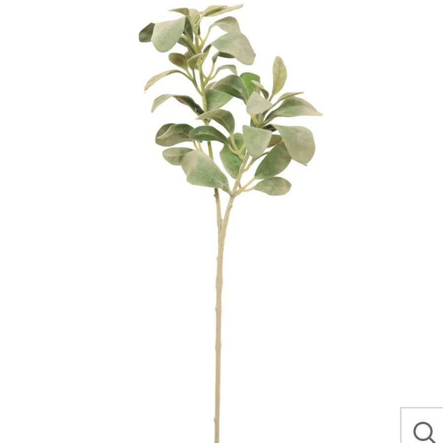 Faux Lamb’s Ear Spray – 70cm