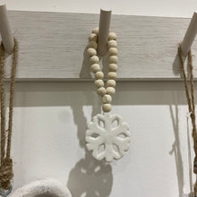 Load image into Gallery viewer, Hanging Snowflake with Bead Hanger