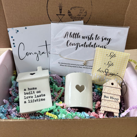 A home built on love congratulations gift box