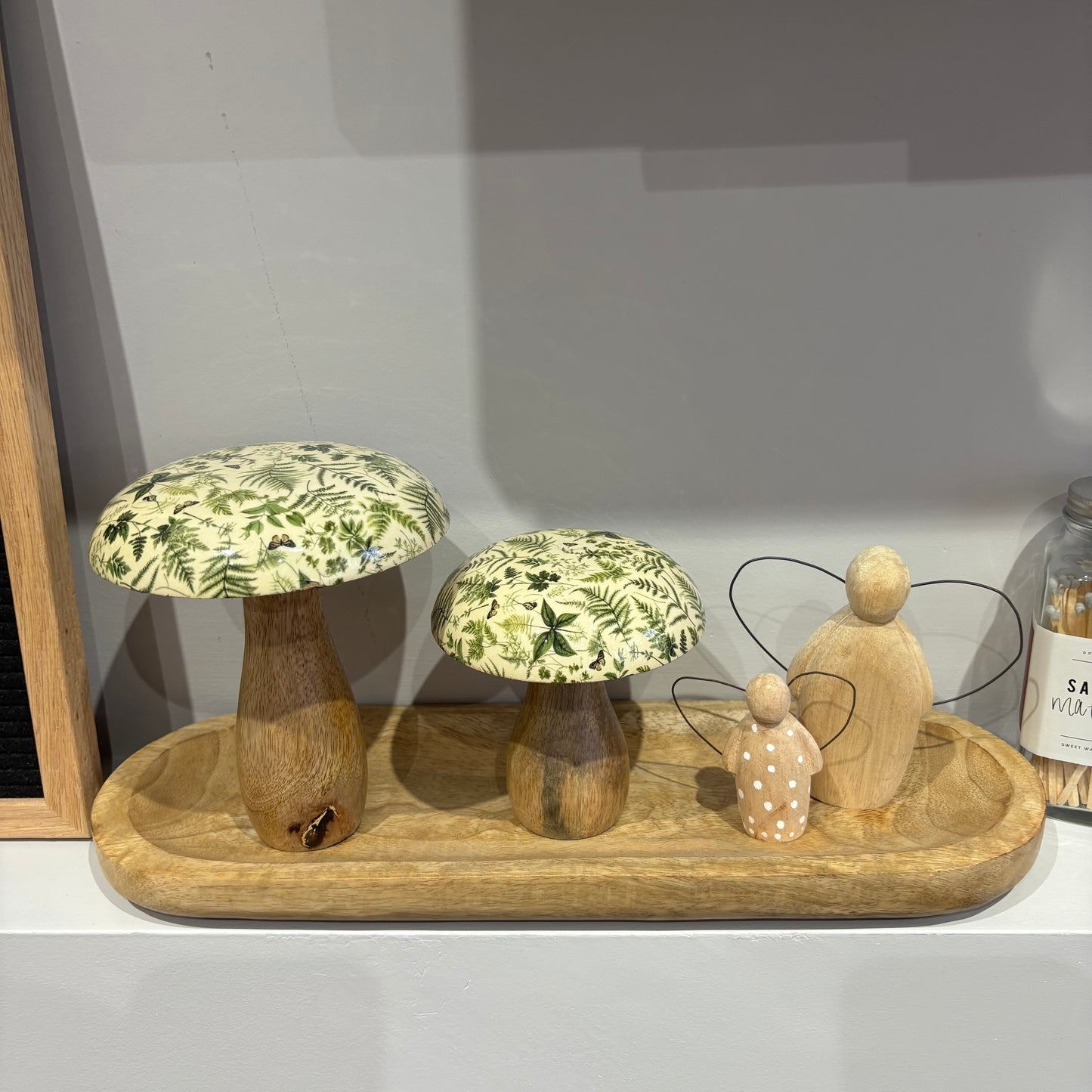 Fern Print mushroom - 2 sizes