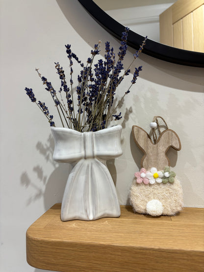 Felt Rabbit With Flower Decoration