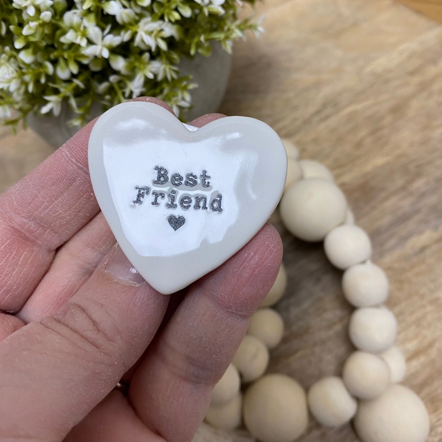 Best Friend Heart Shaped Token