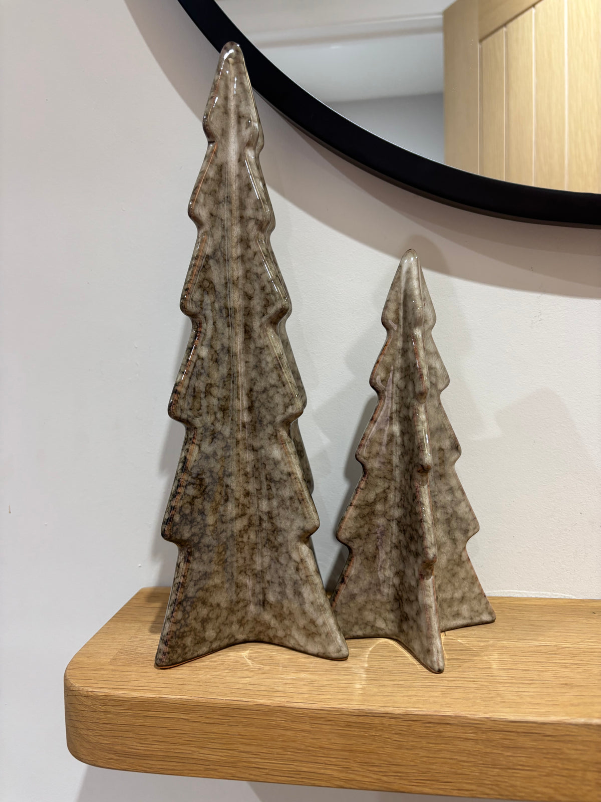 Brown Ceramic Christmas Tree Decoration