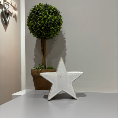 Ceramic Standing Star Decoration - 3 sizes