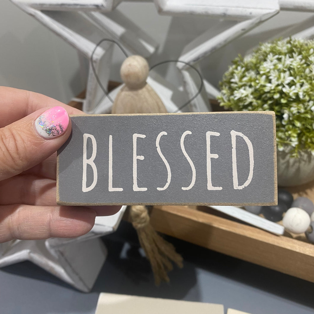 Thankful, Blessed, Grateful Block - 3 Styles