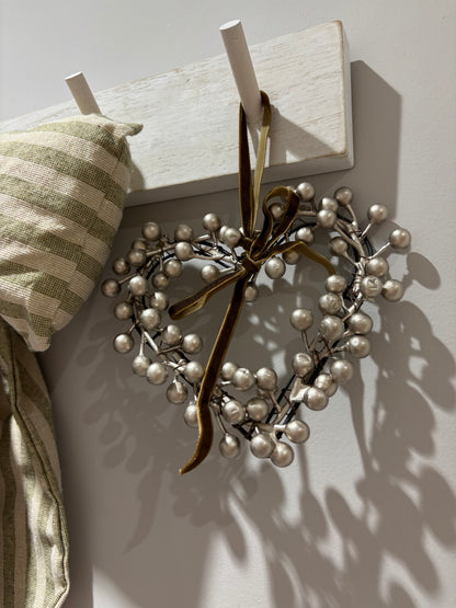 Champagne Berry Heart Wreath - 2 sizes