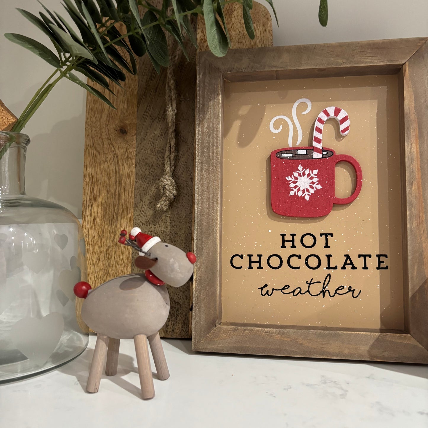 Rustic Reindeer with hat