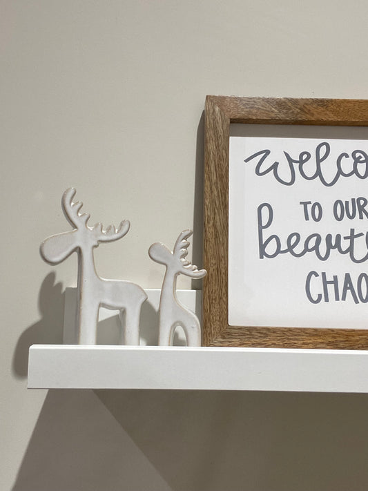 Natural Reindeers - set of 2