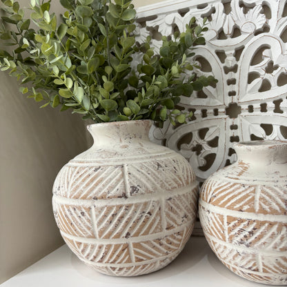 Jade textured vase - 2 sizes