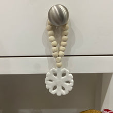 Load image into Gallery viewer, Hanging Snowflake with Bead Hanger
