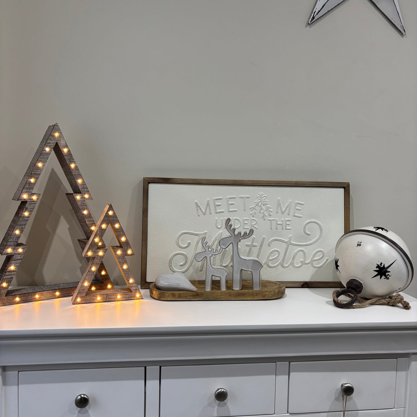 Natural Reindeers - set of 2