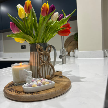 Boho Rope-Style Bunny Ornament – Hanging Decoration