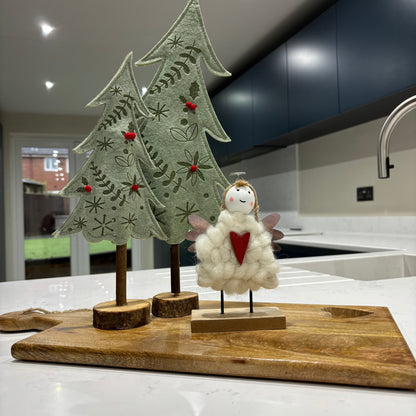 Decorative Freestanding Wooden Angel