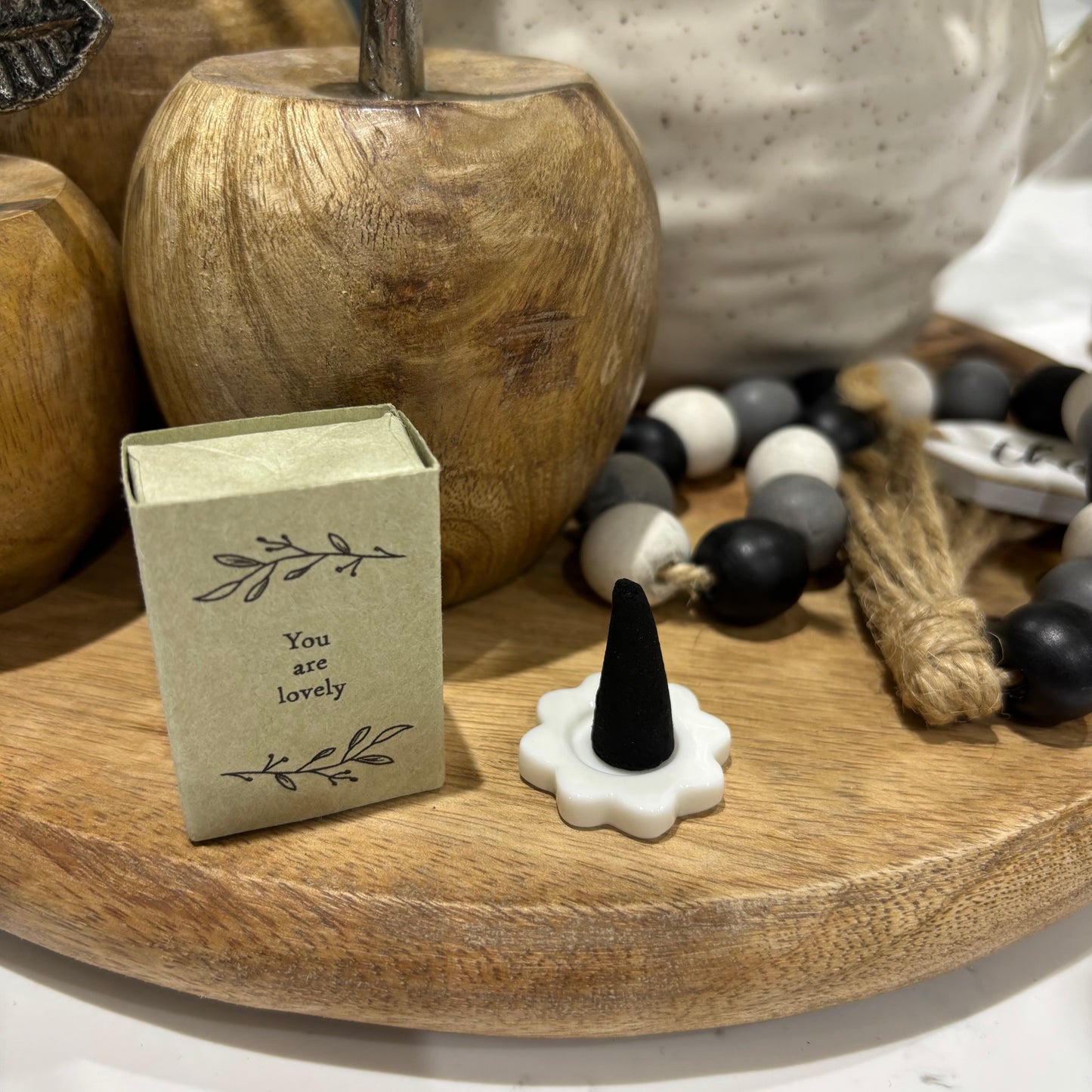 Matchbox incense cone - different styles