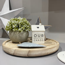 Load image into Gallery viewer, Large Rustic Round Wood Tray