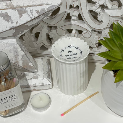 Scallop Wax Melt Burner – “May Your Troubles Melt Away”