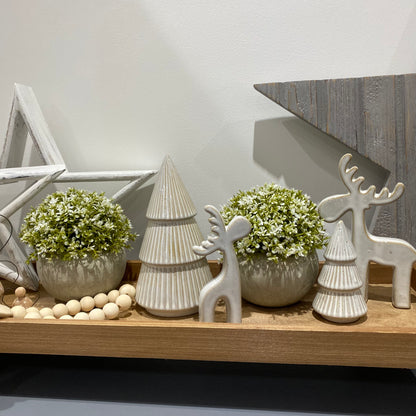 Natural Reindeers - set of 2