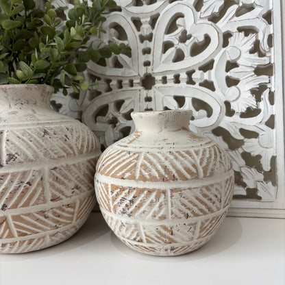 Jade textured vase - 2 sizes