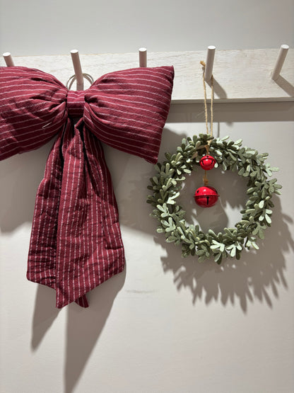 Felt Wreath with Bell Detail - 2 colours