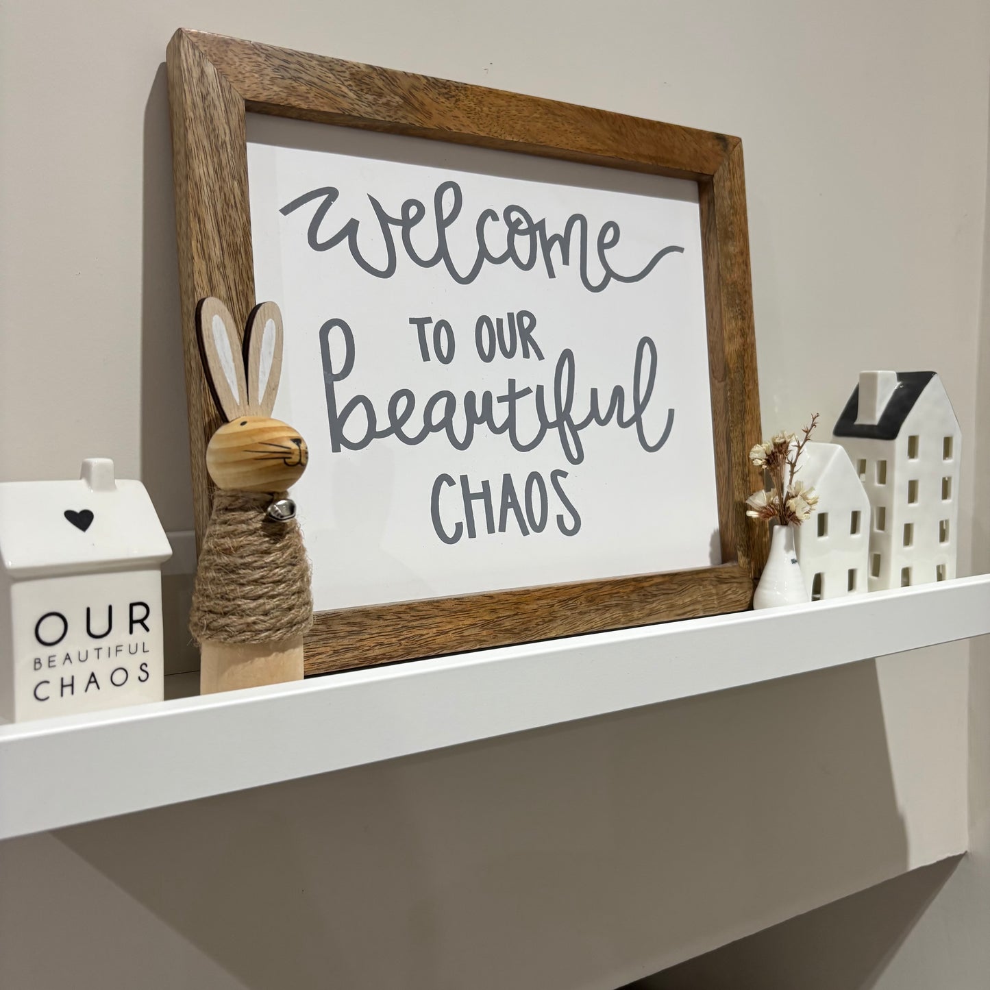 Wooden Rope Bunny Rabbit