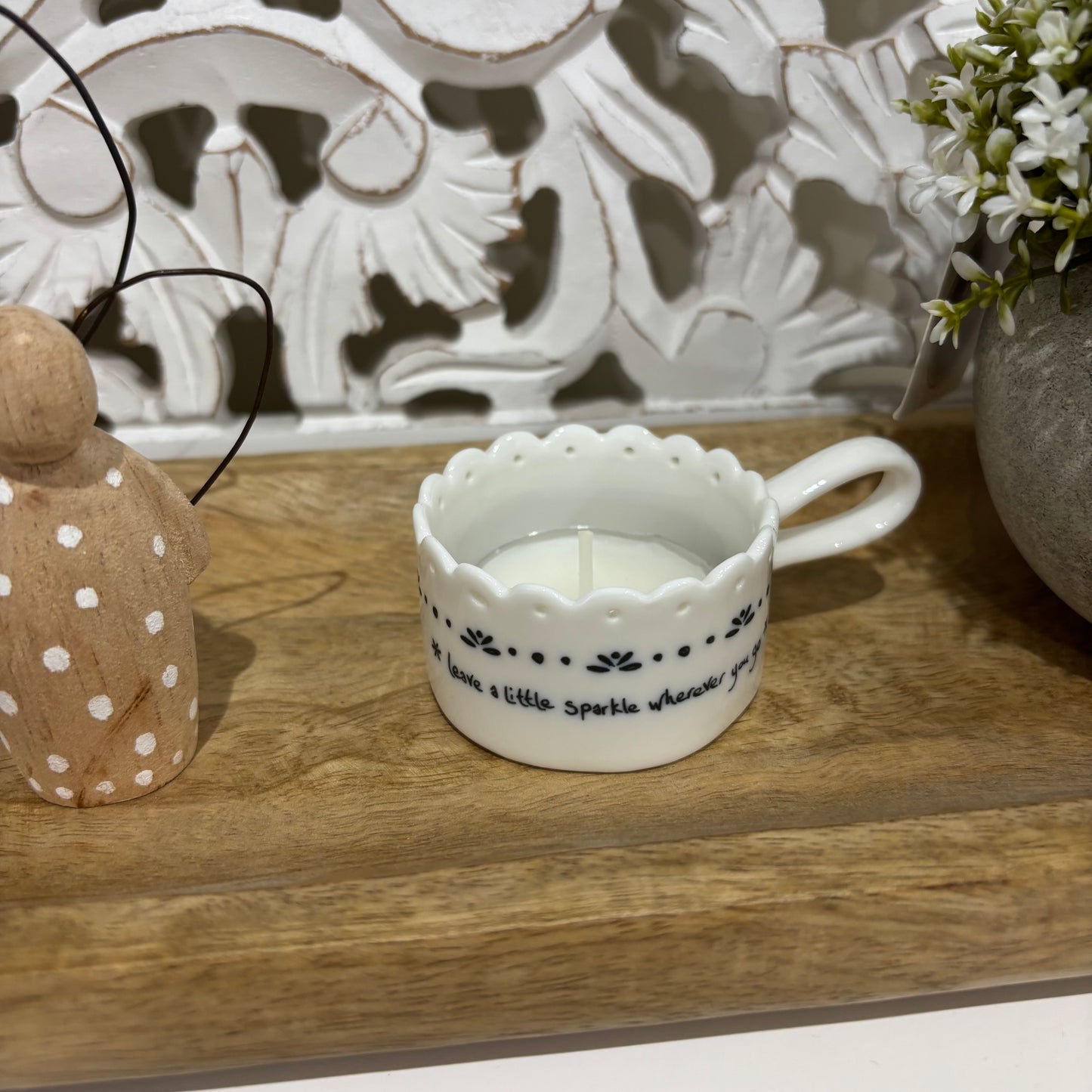 Scallop Tea Light Holder – “Leave a Little Sparkle Wherever You Go”