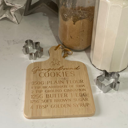 Gingerbread Cookies Bamboo Serving Board