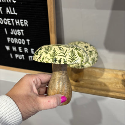 Fern Print mushroom - 2 sizes