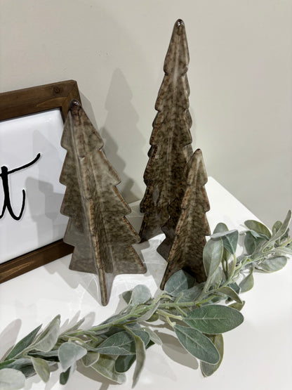 Brown Ceramic Christmas Tree Decoration