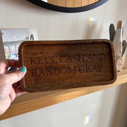 Wooden tray for random things