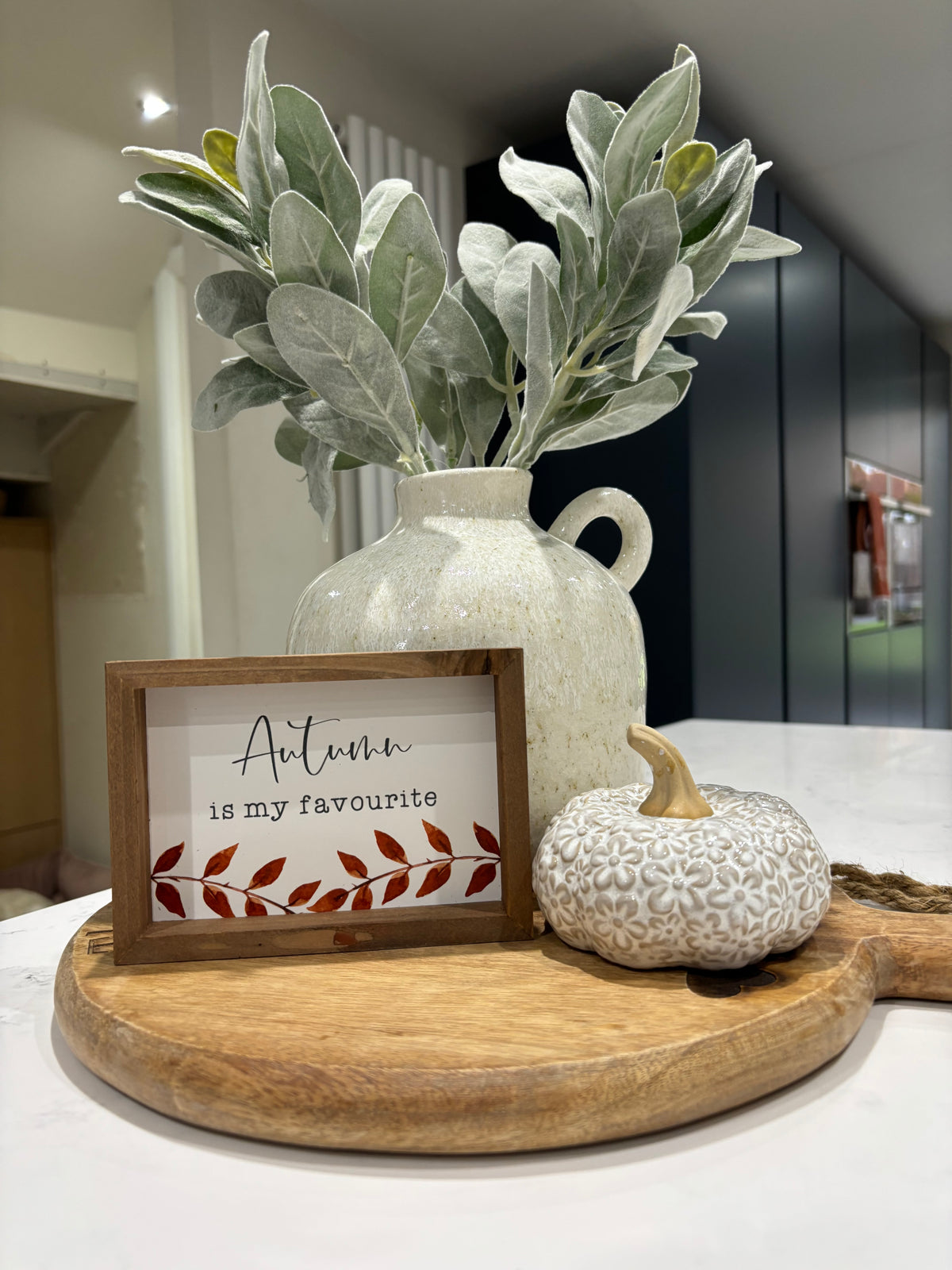 Floral pattern Ceramic pumpkin